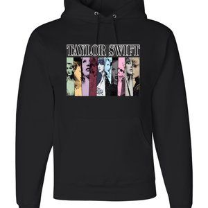Taylor Swifty Collage Image - Unisex Black Hoodie